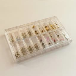 170Pcs Watch Stem Extender Watch Crowns Stainless Steel Different Sizes Mixed Box Assortment Set Watch Repair Watchmakers Tools
