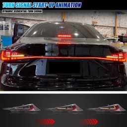 LED Tail Lights for Lexus IS250 IS350 IS200t IS300 IS III 3IS 2014-2020 Sequential Turn Signal Clear Rear Trunk Lamps Assembly