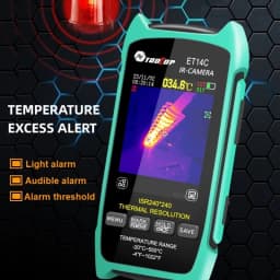 TOOLTOP ET14C Portable Thermal Imaging Camera 2.8-inch ISR 240*240 Infrared PCB Thermal Imager with Macro Lens HVAC Repair