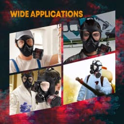 87 Full Face Gas Mask Chemical Prevention Pollution Prevention Mask Gasmasker with 40mm Filter Activated Carbon Filter