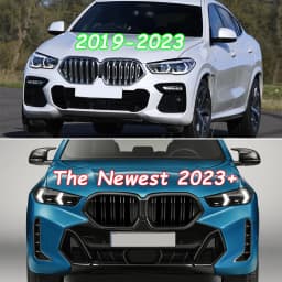 Magickit for BMW X6 G06 X6M F96 2020 2021 2022 2023 Front Kidney Bumper Grille Centre Racing Grille Gloss Black