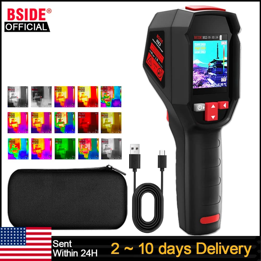 BSIDE New Thermal Imaging Camera Industrial HX3 -20-550C HD Resolution PCB Pipe Inspection Fire Safety Thermal Imager