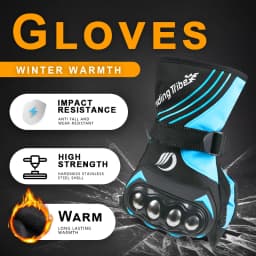 Waterproof Warm Winter Motorcycle Riding Gloves for Men And Women Touchscreen Compatible All-Season Padded Bicycle Cycling Gloves