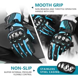Waterproof Warm Winter Motorcycle Riding Gloves for Men And Women Touchscreen Compatible All-Season Padded Bicycle Cycling Gloves