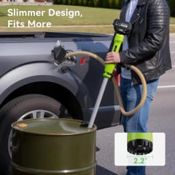 TaskStar Cordless Water Pump 720GPH Flow Rate Stick Transfer Pump with 2 4000mAh Batteries for Basement Pool Rain Barrels Pond, Pumping Height Max. 16ft