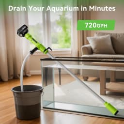 TaskStar Cordless Water Pump 720GPH Flow Rate Stick Transfer Pump with 2 4000mAh Batteries for Basement Pool Rain Barrels Pond, Pumping Height Max. 16ft