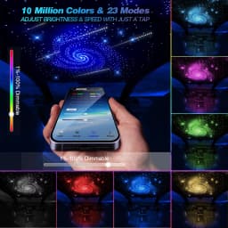 1200PCS Twinkle Starlight Headliner DIY Kit – Fiber Optic Car Ceiling Lights with Meteor Effect, RGBW Modes, Bluetooth Control