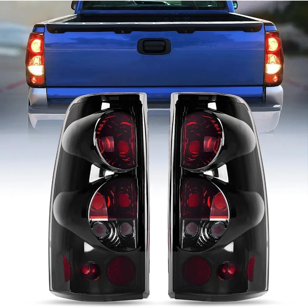 Nilight Taillight Assembly Compatible with 1999- 2007 Chevy Silverado 1500 2500 3500 99-02 GMC Sierra Rear Lamp Replacement 2PCS