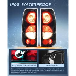 Nilight Taillight Assembly Compatible with 1999- 2007 Chevy Silverado 1500 2500 3500 99-02 GMC Sierra Rear Lamp Replacement 2PCS
