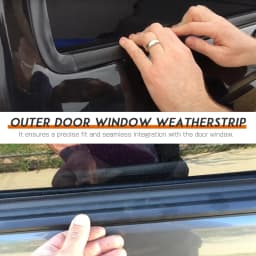 5Pcs Door Weatherstrip Window Moulding Trim Seal Belt Kit For Toyota 4Runner 2003~2009 Black Window Rubber Trim Car Weatherstrip