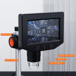 4.3 Inch LCD Digital Microscope 1000X Zoom 1080P HD Video Microscope With 8 LED Linght Portable USB Microscope For Soldering PCB