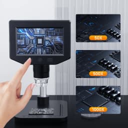 4.3 Inch LCD Digital Microscope 1000X Zoom 1080P HD Video Microscope With 8 LED Linght Portable USB Microscope For Soldering PCB