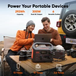 Jackery Portable Power Station Explorer 300 New and Carrying Case (S), Solar Generator for Outdoors Camping, Travel