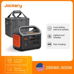 Jackery Portable Power Station Explorer 300 New and Carrying Case (S), Solar Generator for Outdoors Camping, Travel