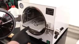 18L Autoclave Sterilizer High Pressure Steam Machine for Dental Lab Salon Professional Stainless Steel Equipment with 3 Trays