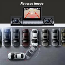 STONEGO 4 Lens Dash Cam 1080P Full HD 4-Channel Car Camera Front Rear Left Right 360° View Driving Recorder with Night Vision G-Sensor Parking Monitor for Taxi Uber