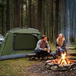 Night Cat Backpacking Tent for Camping: Portable 1-2 Person Hiking Waterproof Tent Quick Setup and Compact for Outdoor Festivals