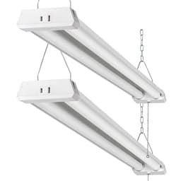 4FT Linkable LED Shop Light for Garages, 42W 4800LM 5000K Daylight Led Shop Lights, Ceiling Light with Pull Chain ON/Off,Linear