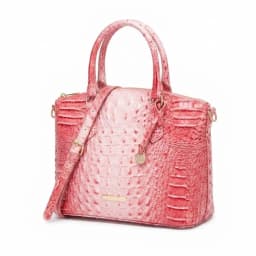 Embossed Dome Tote Bag for Women Convertible Top Handle Shoulder Bag with Detachable Strap Zipper Closure Lightweight Portable Daily Purse Ideal for Outdoor Hiking Camping Travel Weekend Getaway Daily Commute Casual Outing and Multi Occasion Daily Use
