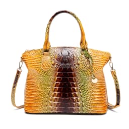 Embossed Dome Tote Bag for Women Convertible Top Handle Shoulder Bag with Detachable Strap Zipper Closure Lightweight Portable Daily Purse Ideal for Outdoor Hiking Camping Travel Weekend Getaway Daily Commute Casual Outing and Multi Occasion Daily Use