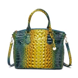 Embossed Dome Tote Bag for Women Convertible Top Handle Shoulder Bag with Detachable Strap Zipper Closure Lightweight Portable Daily Purse Ideal for Outdoor Hiking Camping Travel Weekend Getaway Daily Commute Casual Outing and Multi Occasion Daily Use