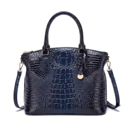 Embossed Dome Tote Bag for Women Convertible Top Handle Shoulder Bag with Detachable Strap Zipper Closure Lightweight Portable Daily Purse Ideal for Outdoor Hiking Camping Travel Weekend Getaway Daily Commute Casual Outing and Multi Occasion Daily Use