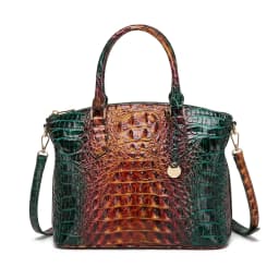 Embossed Dome Tote Bag for Women Convertible Top Handle Shoulder Bag with Detachable Strap Zipper Closure Lightweight Portable Daily Purse Ideal for Outdoor Hiking Camping Travel Weekend Getaway Daily Commute Casual Outing and Multi Occasion Daily Use