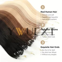 Shipping from the USA Micro Loop Ring Human Hair Extensions 12"-20" Natural Straight Black Brown Blonde Link Hair 50pcs Micro Beads Extensions 30g/pack for Women