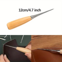 Leather Craft Sewing Kit Waxed Thread Hand Quilting Needles Sewing Awl,for Beginner , Stitching, Sewing