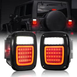 83 LED Universal Car Tail Lights Brake Turn Reverse Tail Signal Lamps For Jeep Wrangler CJ TJ YJ JK