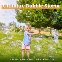JOYFY 8 Pieces Large Bubble Wands Giant Bubble Toys Set with Loose Tray for Kids Summer Outdoor Activity Party Favors