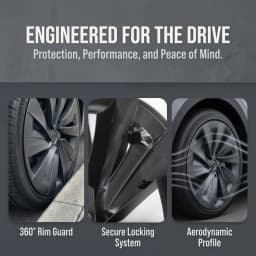 4PCS 19-Inch Wheel Cover for Tesla New Model Y Juniper Performance Hub Caps Crossflow Tire Hubcaps Full Rims Accessories 2025-26