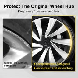 4PCS 19-Inch Wheel Cover for Tesla New Model Y Juniper Performance Hub Caps Crossflow Tire Hubcaps Full Rims Accessories 2025-26