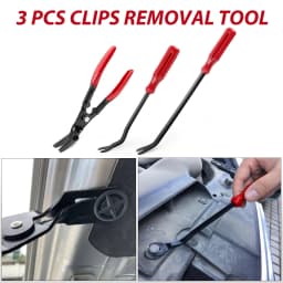 Nilight 200Pcs Trim Removal Tool, Auto Push Pin Bumper Retainer Clip Set Fastener Terminal Remover Adhesive Cable Clips Round Handle Crowbar Kit Car Panel Radio Auto Clip Pliers