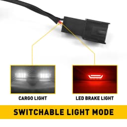 1Pcs LED 3rd Third Brake Light Red White Fit For Chevy Silverado 1500 2500 HD 3500 HD 2007-2013 For GMC Sierra 1500 2500 HD Brake Lamp