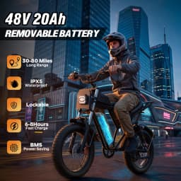 Bopzin C22PRO Peak Motor 2000W Off-Road Electric Bike for Adults Battery 48V 20Ah 20"x4.0" Certified E Dirt Bike Fat Tire