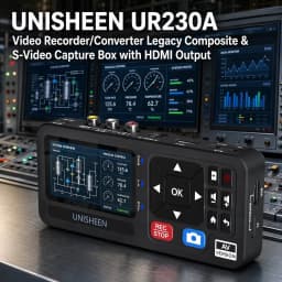 UNISHEEN VHS Tape to Digital Converter 1080p High Quality DVD Camcorder Recorder Cassette MP3 Converter