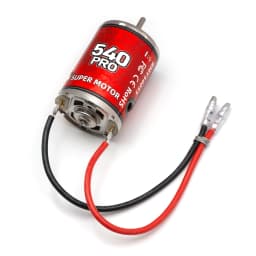 RCXAZ 540 PRO Brushed Motor Matched AEY60 Bidirectional 60A Brushed ESC Combo, RC Upgrade Mod Kit For 1/10 RC Vehicle Arrma Traxxas HSP Redcat RC4WD Tamiya Axial SCX10 D90 1/10 RC Crawler Offroad Truck Buggy