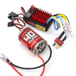 RCXAZ 540 PRO Brushed Motor Matched AEY60 Bidirectional 60A Brushed ESC Combo, RC Upgrade Mod Kit For 1/10 RC Vehicle Arrma Traxxas HSP Redcat RC4WD Tamiya Axial SCX10 D90 1/10 RC Crawler Offroad Truck Buggy
