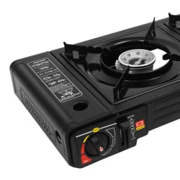 2500W Camping Stove with Storage Case, 63cm Table Top Gas Stove, Portable 2 Burner Outdoor Cooking System for Picnic BBQ Camping Trip Backyard Family
