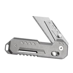 TGZUO Titanium Folding Utility Knife, EDC Pocket Knife with Clipk, Lightweight Box Cutter W/10PCS Razor Blades Outdoor Cutter