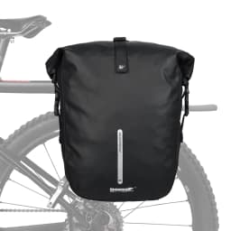 Rhinowalk Bike Pannier Bag 20L Waterproof Rear Rack Black Travel Cycling Bag Shoulder Bag backpack Bicycle Side Storage Bag