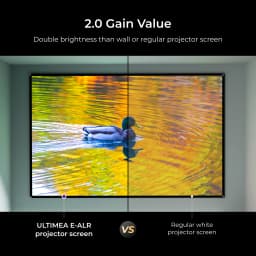 ULTIMEA 100 inch / 120 inch Photon E-ALR Portable Projection Screen 16:9 4K HD Enhanced Ambient Light-Rejecting Screen For Outdoor, Home Theater