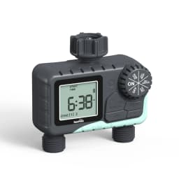 RAINPOINT Water Timer for Garden Hose - 2 Zone Sprinkler Timer with Rain Delay/Manual Watering/Automatic Irrigation for Yard Lawn
