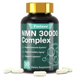 Fmlave NMN (Nicotinamide Mononucleotide) - 99% Pure | Ergothioneine 300mg,30 Servings, for Increased NR Levels & Healthy Aging