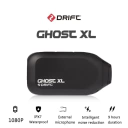 Drift Ghost XL Sport Action Camera 1080P WiFi 9 Hours Battery Life IPX7 Waterproof Wearable Live Stream Vlog Motorcycle Bicycle,Sport Action DV, APP Control,Perfect for motorcycles, mountain bikes, e-bikes, skateboards and all outdoor riding sports