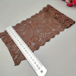 Length 1 Yard Luxury Thickened Soft Elastic 15CM Wide Lace Trim - Perfect for Craftsmanship and Sewing - Ideal for Underwear, Skirts and Dresses - High Quality Fabric with Delicate Lace Ribbon Design