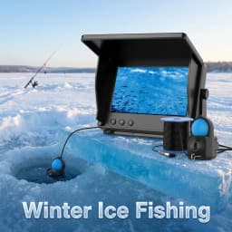 HD Underwater Fishing Camera 4.3 Inch LCD Monitor with Night Vision Lights Portable Ice Fishing Camera for Winter Fishing