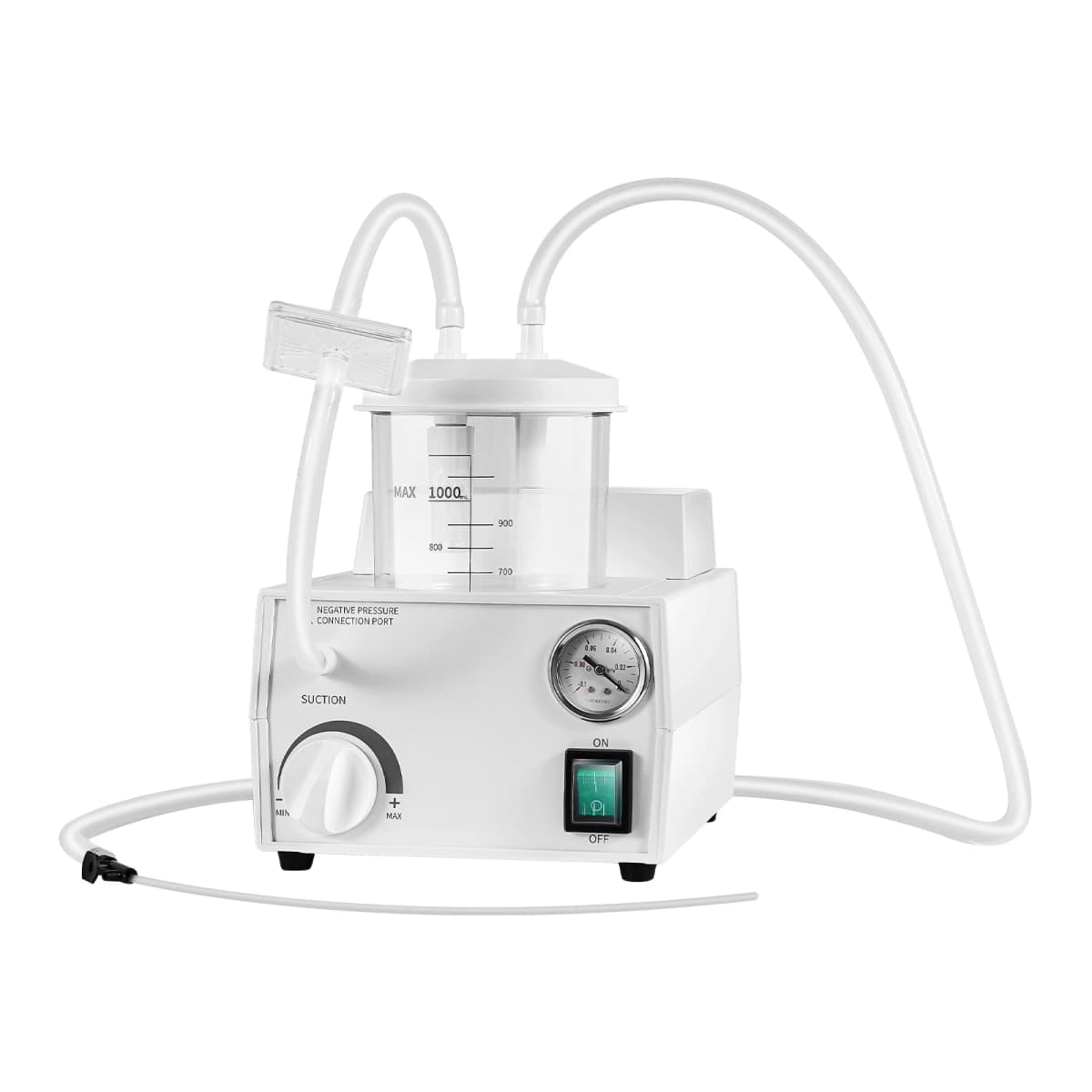 1000ML 250VA 110V Electric Suction Machine, Portable Suction Machine for Home Use Suction Rate 2.9 Gallons/Min US Plug