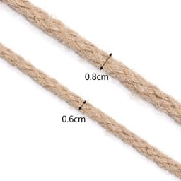 10yards/pack 6/8mm Natural Jute Rope Bold Eight Strand Twisted Cord Rope For Home Crafts Party DIY Clothing Gift Packing Decor